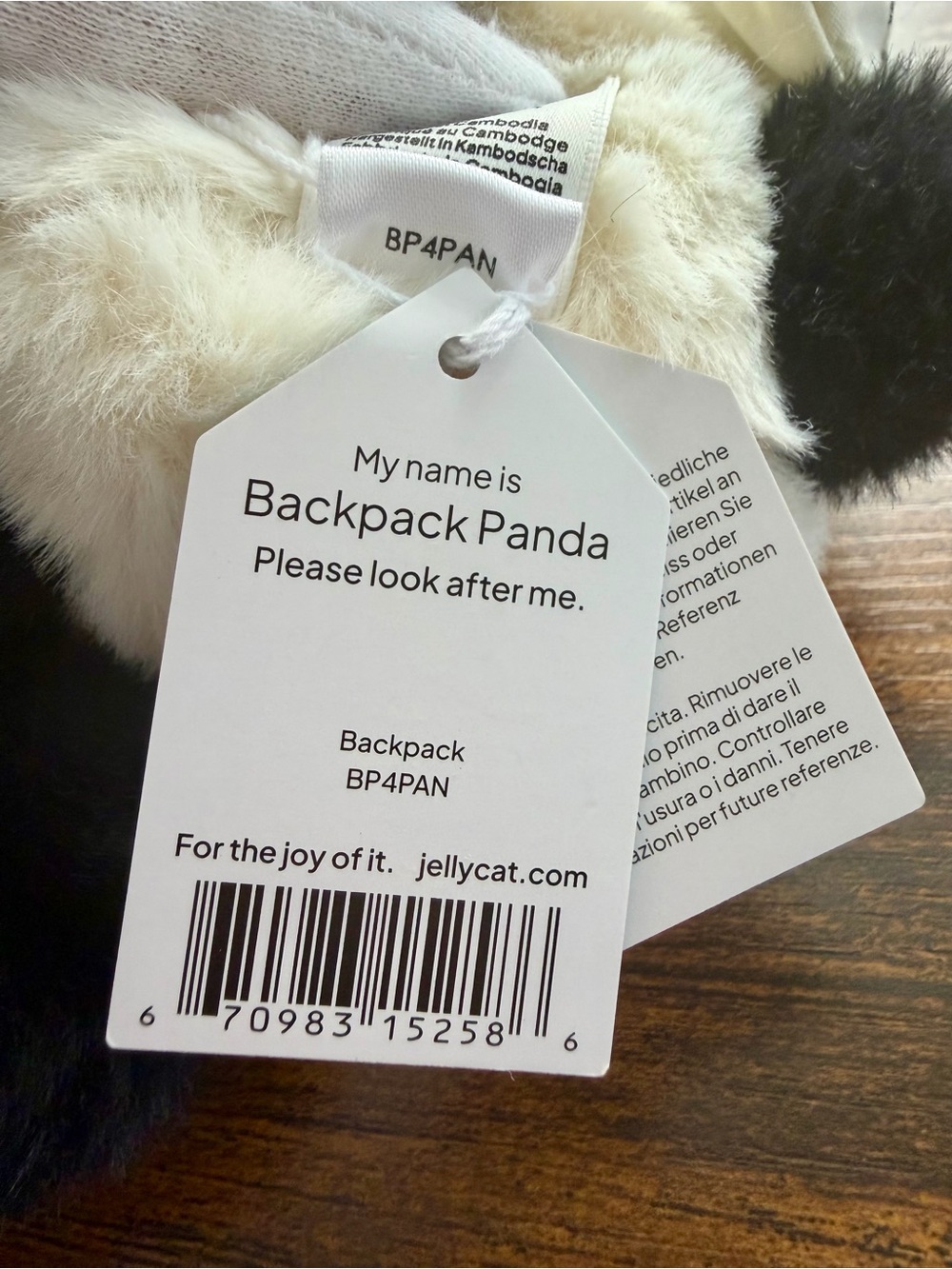 Authentic Jellycat Backpack Panda - Picture 5 of 5